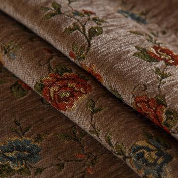 Гобелен 22-02-14482 коричневый принтованный