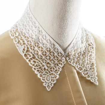 Воротник кружевной 400х65 мм 96206 белый