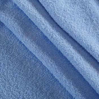 Полотно махровое 007-18360 голубой однотонный