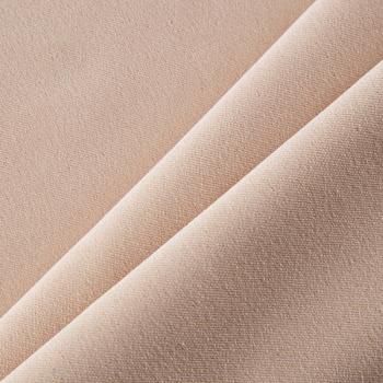 Ткань портьерная негорючая бархат 09-02-13728 светло-бежевый однотонный
