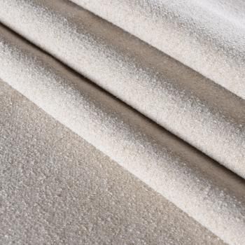 Ткань мебельная шенилл 22-02-10465 кремовый однотонный