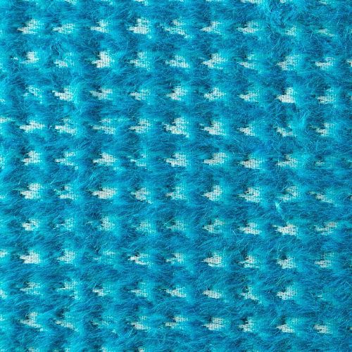 Ткань пальтовая К12-338 бирюзовый жаккардовый