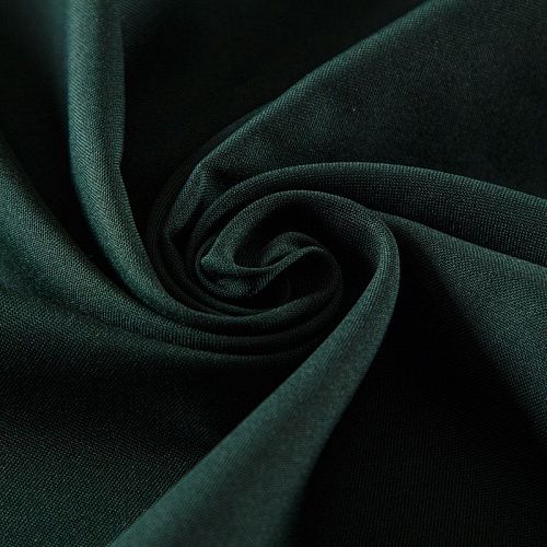 Ткань портьерная негорючая габардин 16-02-13736 зеленый однотонный