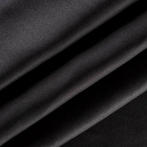 Шелк натуральный К36-166 черный однотонный