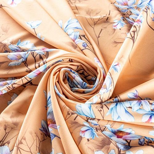 Вискоза "Лоренцо" 036-01536 бежевый принтованный