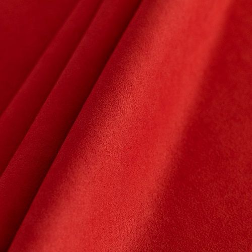 Замша портьерная h-295 см 529-02-80 красный однотонный