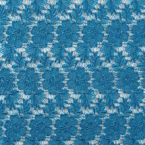 Гипюр-макраме К03-547 петроль