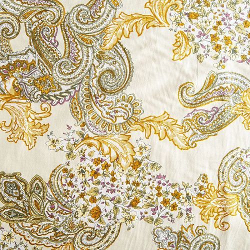 Хлопок 063-02043 сливочный принтованный