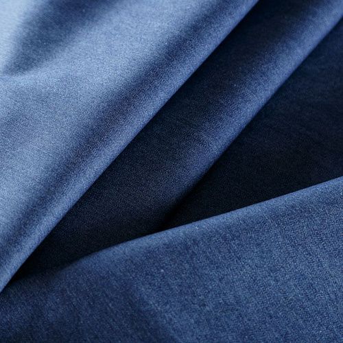 Джинс 015-06685 сине-голубой деним однотонный