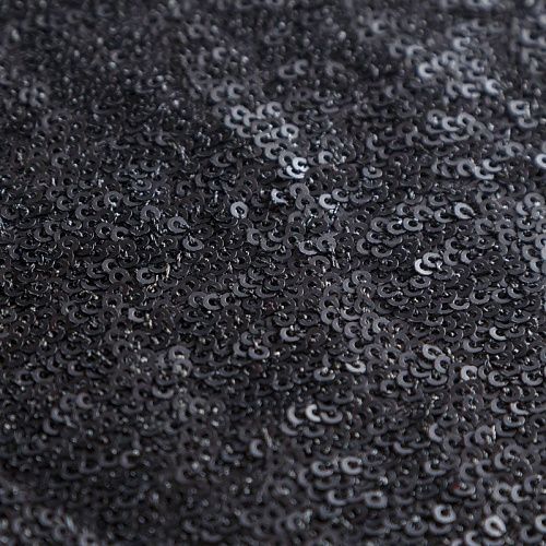Пайетки на сетке 055-05773 черный однотонный