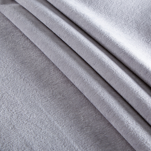 Ткань портьерная 100% блэкаут-велюр 10-02-21551 светло-серый
