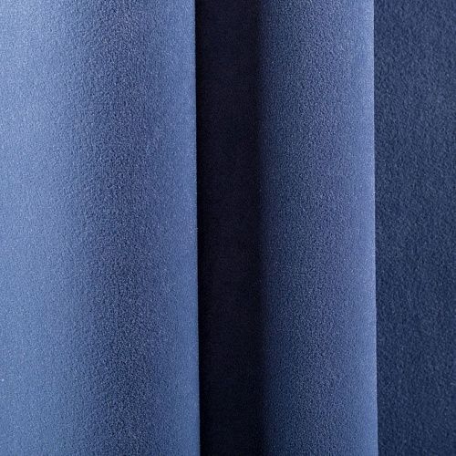 Ткань мебельная микрофлок 22-02-00766 синий однотонный