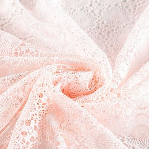 Гипюр-макраме К21-1069 нежно-розовый