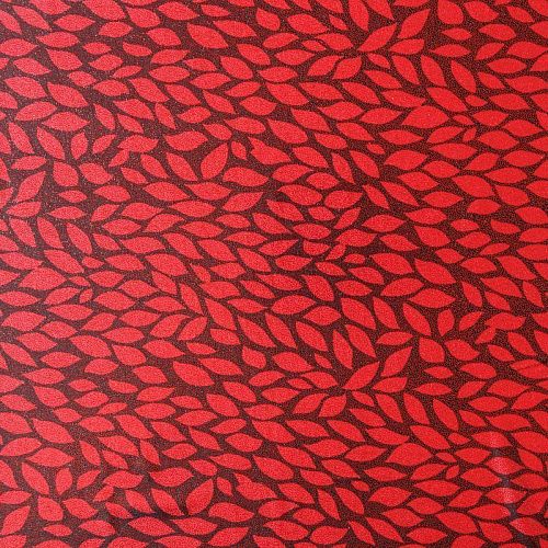 Трикотаж с напылением 056-08048 красный принтованный