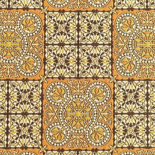 Гобелен гостиный 513-02-56 бежево-терракотовый изразцы