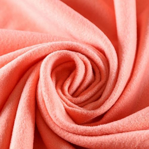 Кашемир 022-09394 разбеленный коралловый однотонный