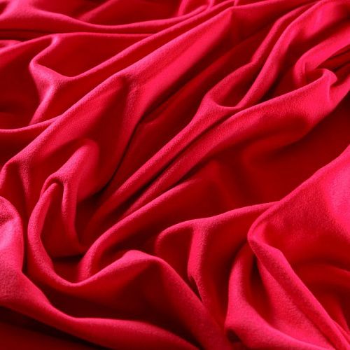 Ткань пальтовая 040-09424 ярко-малиновый однотонный