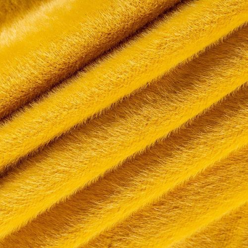 Мех искусственный К30-117 желтый однотонный