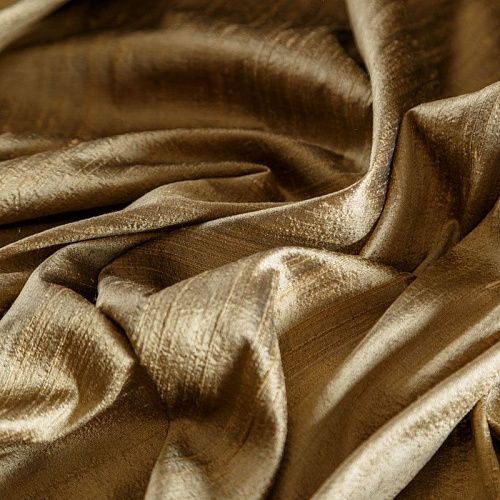 Дикий шелк 016-04740 золотисто-бежевый однотонный