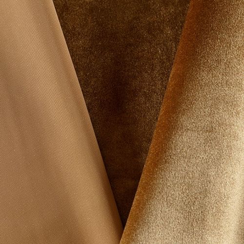 Ткань микровелюр 09-02-08938 золотистый однотонный