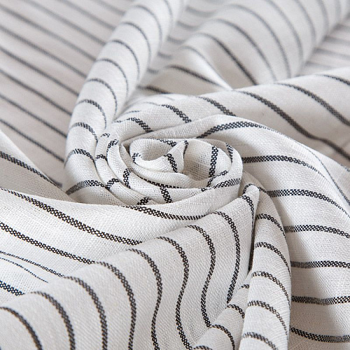 Лен-вискоза 035-17573 белый принтованный