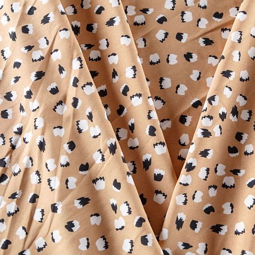 Вискоза "Лоренцо" 036-08095 бежевый принтованный