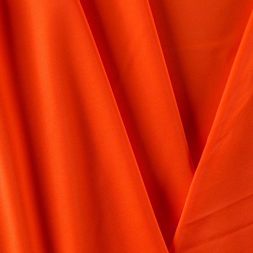 Лайкра 005-07444 оранжево-красный однотонный