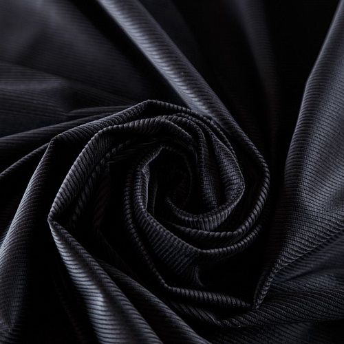 Вельвет 008-05770 черный однотонный