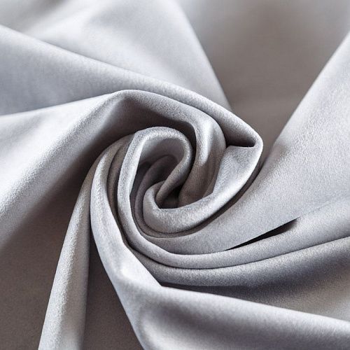 Ткань мебельная микровелюр 09-02-08953 серый однотонный