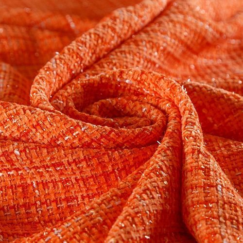 Твид шанель 052-15485 оранжевый