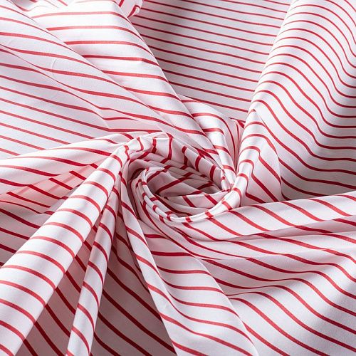 Ткань плательно-рубашечная 049-1030 белый принтованный