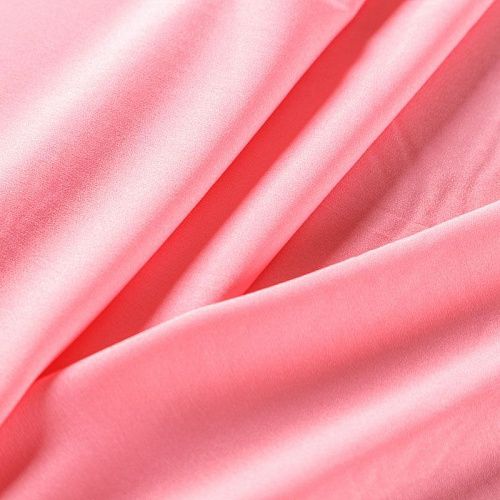 Крепдешин синтетический 029-07359 кораллово-розовый однотонный