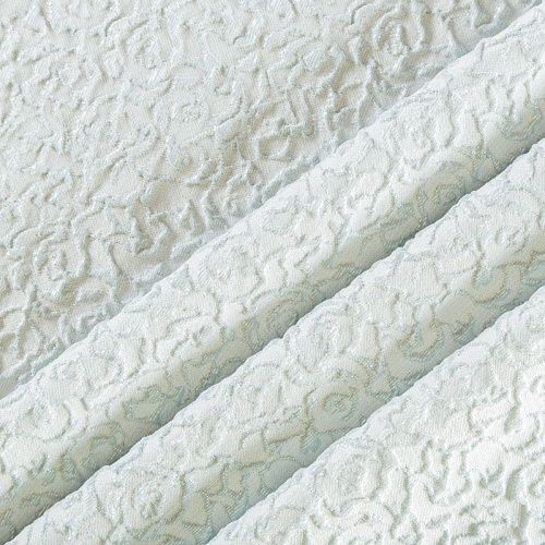 Жаккард с люрексом 017-02928 выбеленный голубой