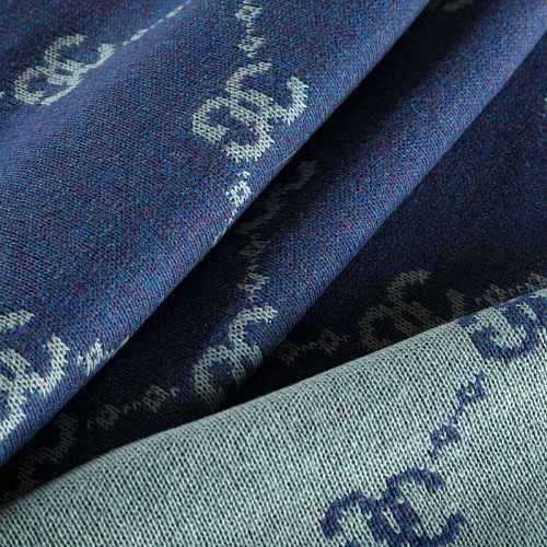 Трикотаж 2-х сторонний вязаный 056-05818 мятно-синий