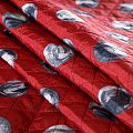 Ткань курточная 033-06558 красный принтованный