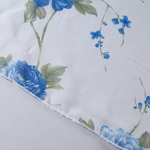 Тюль лен h-280 см 05-01-10474 белый принтованный