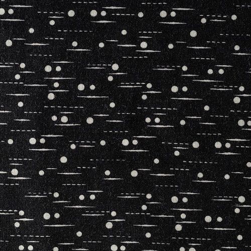 Шерсть плательная К36-163 черный принтованный