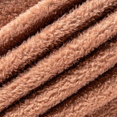 Мех искусственный 1020-341-037-0032 ореховый однотонный