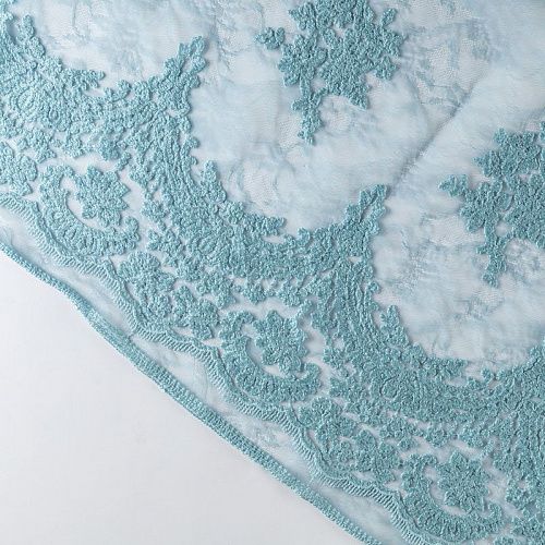 Гипюр К03-833 серо-голубой 