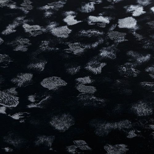 Мех искусственный 037-05804 черный однотонный