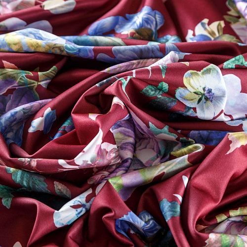 Джерси 014-03440 винный принтованный