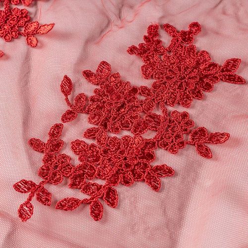 Гипюр К12-173 китайский красный