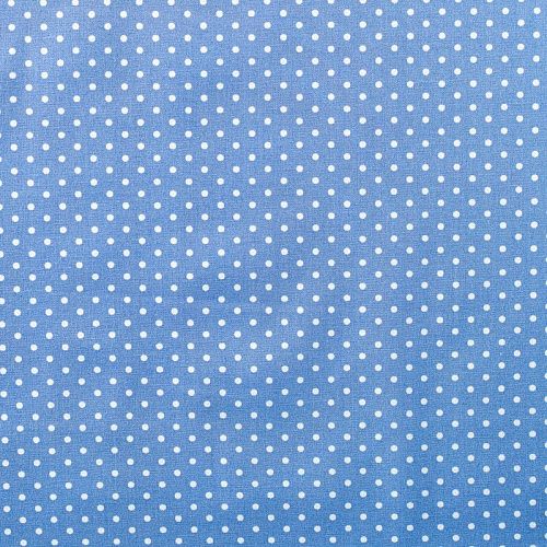 Хлопок 063-01309 сине-голубой принтованный