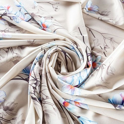 Вискоза "Лоренцо" 036-01531 серо-бежевый принтованный