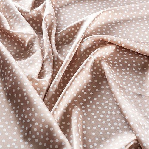 Шелк синтетический 065-01318 капучино принтованный