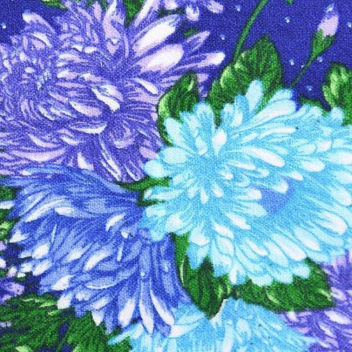 Фланель 060-11027 фиолетово-синий принтованный