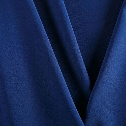 Креп 026-05450 сапфировый однотонный