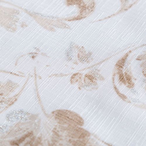 Тюль 529-01-79 белый принтованный