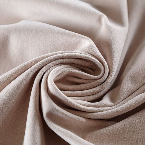 Ткань мебельная микровелюр 22-02-08965 айвори однотонный