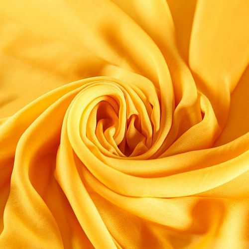 Шифон К28-847 ярко-желтый однотонный